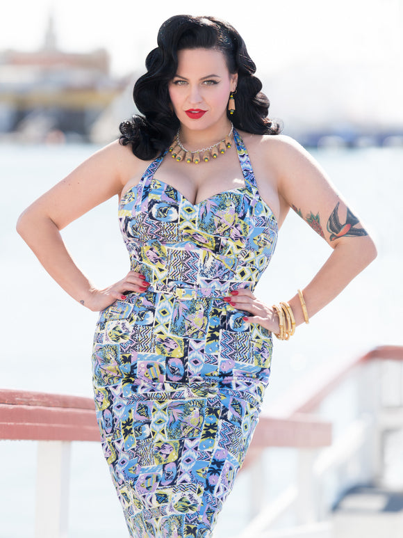 Darla Dress, TikiTastic - miss nouvelle vintage inspired pinup rockabilly 1950s retro fashion