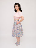 Twirl Skirt, Sunsoaked - miss nouvelle vintage inspired pinup rockabilly 1950s retro fashion