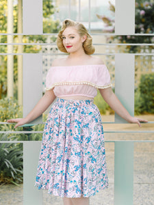 Twirl Skirt, Sunsoaked - miss nouvelle vintage inspired pinup rockabilly 1950s retro fashion